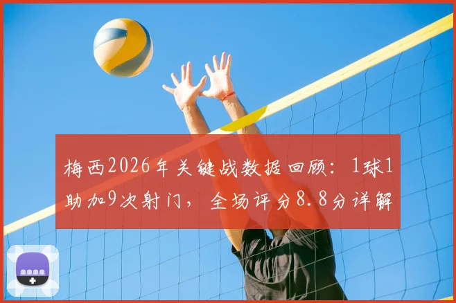梅西2026年关键战数据回顾：1球1助加9次射门，全场评分8.8分详解